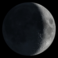 my Moon, waxing crescent